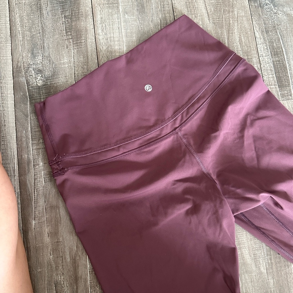 Mauve High-Waisted Leggings